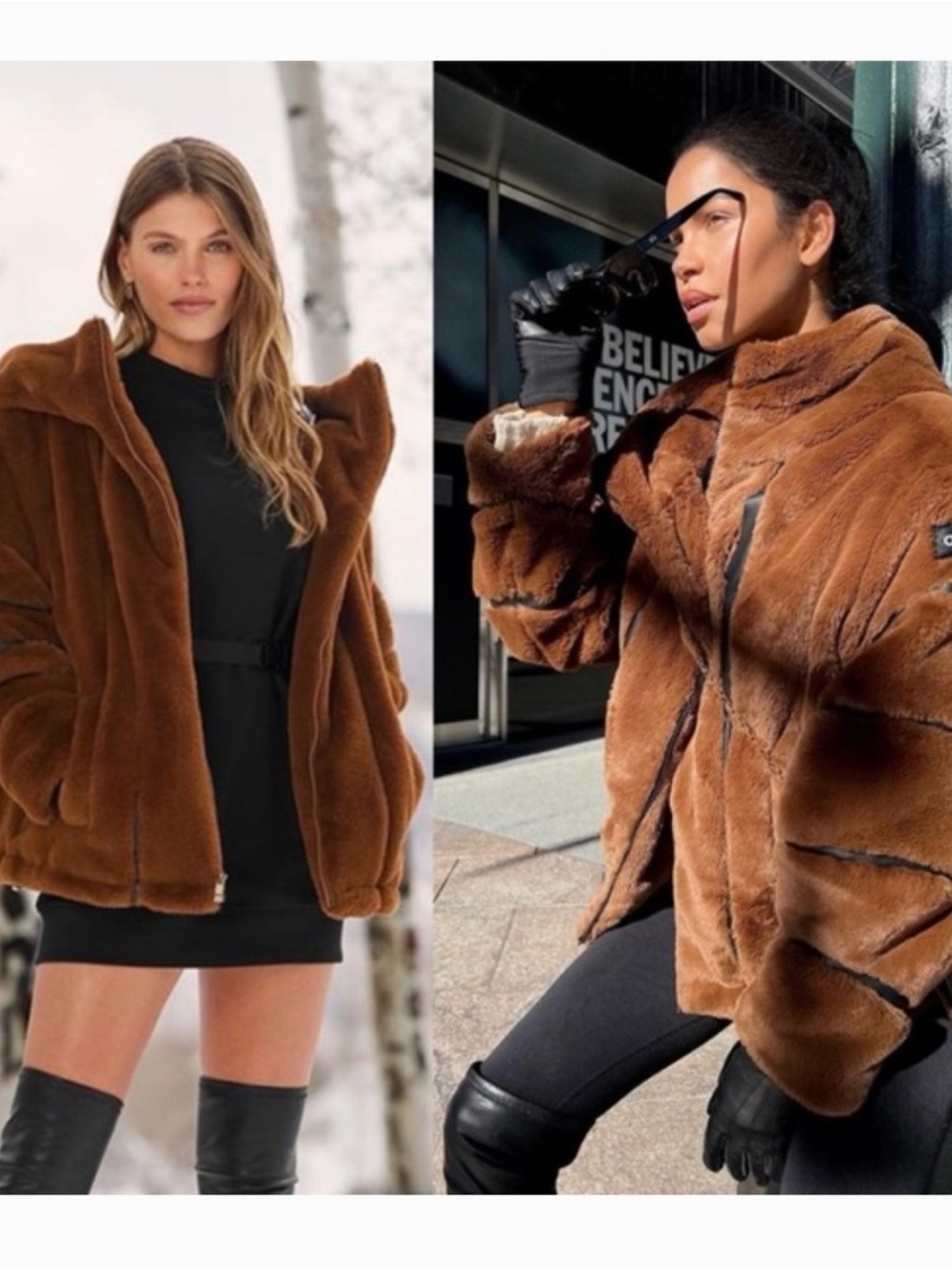 ALO Yoga Knockout Faux Fur Jacket XS